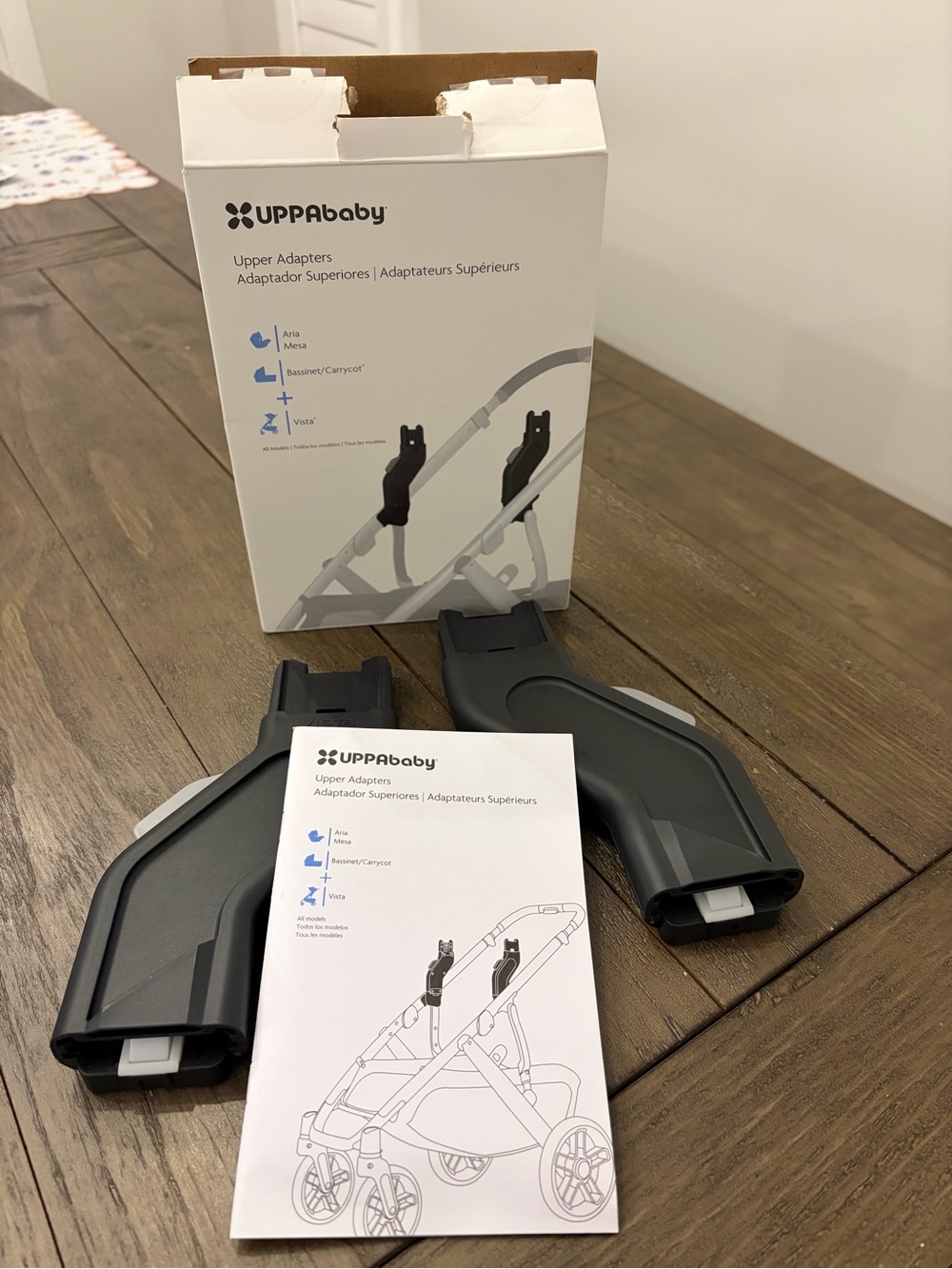 UPPAbaby Black Upper Adapters for Strollers - Compatible Infant Car Seats